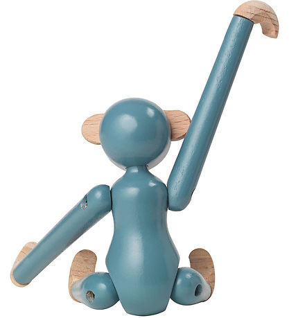 Kay Bojesen Træfigur - Abe - Mini - Vintage Blå Kay Bojesen Træfigur - Abe - Mini - Vintage Blå