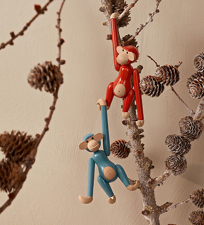 Kay Bojesen Træfigur - Abe - Mini - Vintage Blå Kay Bojesen Træfigur - Abe - Mini - Vintage Blå