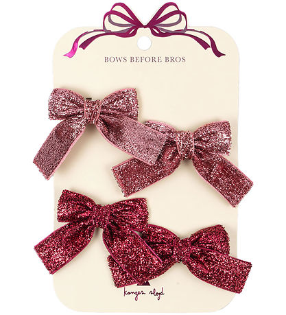 Konges Sløjd Hårclips - 4-pak - Pink Mix Konges Sløjd Hårclips - 4-pak - Pink Mix