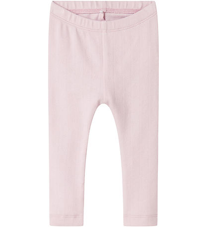 Name It Leggins - NbfDagnes - Light Lilac m. Hulmønster Name It Leggins - NbfDagnes - Light Lilac m. Hulmønster