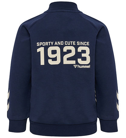 Hummel Cardigan - hmlStripy Zip Jacket - Black Iris