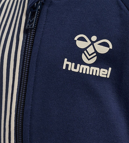 Hummel Cardigan - hmlStripy Zip Jacket - Black Iris Hummel Cardigan - hmlStripy Zip Jacket - Black Iris