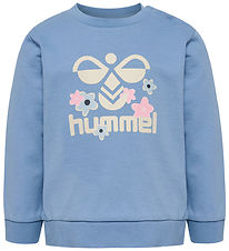 Hummel Sweatshirt - hmlLime - Faded Denim Hummel Sweatshirt - hmlLime - Faded Denim