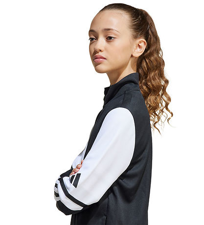 adidas Performance Cardigan - SQ25 TR JKT Y - Sort/Hvid