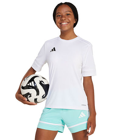 adidas Performance T-shirt - SQUA25 JSY Y - Hvid/Sort