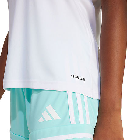 adidas Performance T-shirt - SQUA25 JSY Y - Hvid/Sort