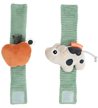 Done By Deer Håndledsranglesæt - 2-pak - Dotti - Grøn