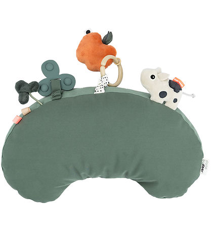 Done By Deer Pude m. Aktivitetslegetøj - Tiny Farm - Grøn Done By Deer Pude m. Aktivitetslegetøj - Tiny Farm - Grøn