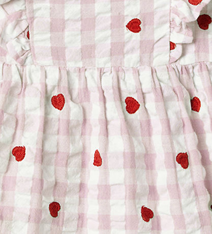 Name It Kjole - Nbffisina - Light Lilac m. Hjerter