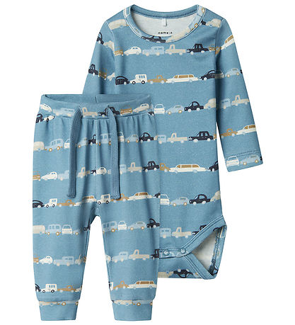 Name It Sæt -  Bukser/Body l/æ - NbmDalman - Spring Lake