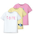 Name It T-shirt - 3 Pack - NbfVubie - Pink Frosting/Pastel Yell 
