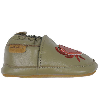 Mikk-Line Soft Sole Leather Shoes - Kelp