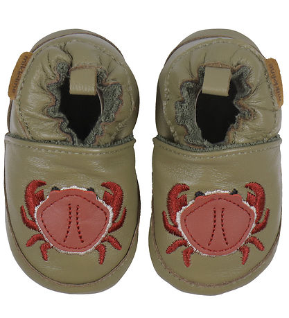 Mikk-Line Soft Sole Leather Shoes - Kelp