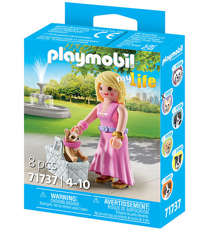 Playmobil My Life - Pige m. Chihuahua - 71737 - 8 Dele