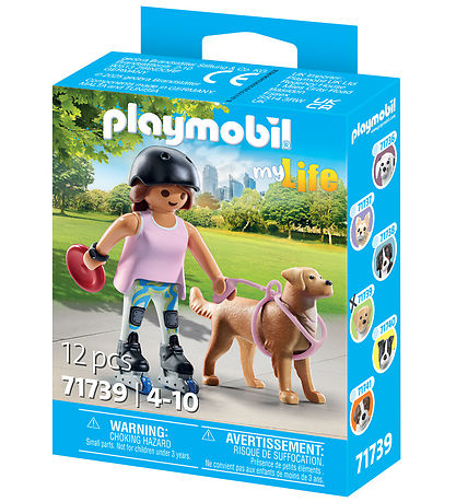 Playmobil My Life - Skater m. Retriever - 71739 - 12 Dele Playmobil My Life - Skater m. Retriever - 71739 - 12 Dele