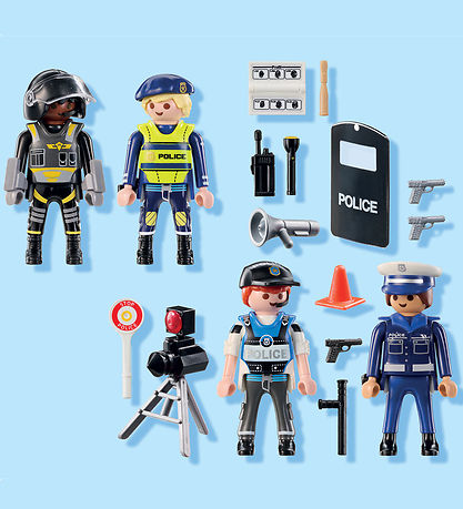 Playmobil Action Heroes - Politifigurer-sæt - 71730 - 35 Dele