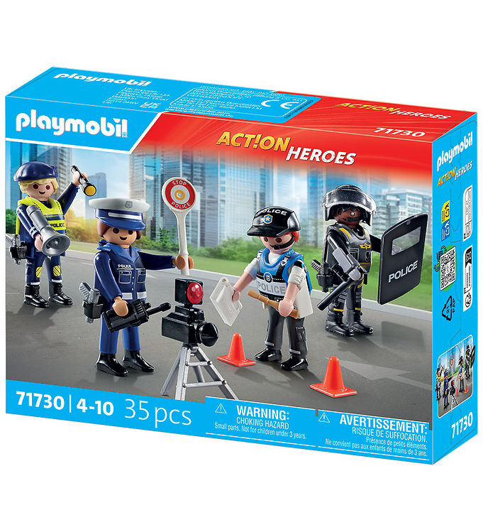 Playmobil Action Heroes - Politifigurer-sæt - 71730 - 35 Dele