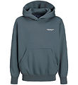 Jack & Jones Hættetrøje - JorIslington - Stormy Weather m. Print