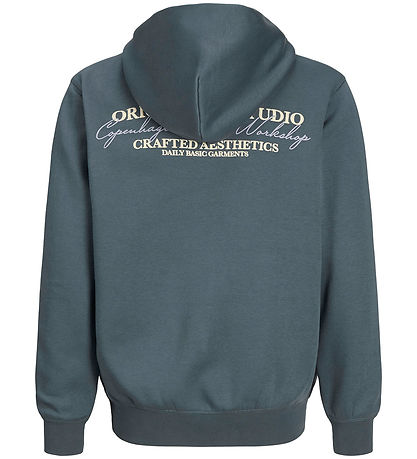 Jack & Jones Hættetrøje - JorIslington - Stormy Weather m. Print