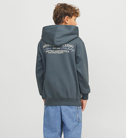 Jack & Jones Hættetrøje - JorIslington - Stormy Weather m. Print