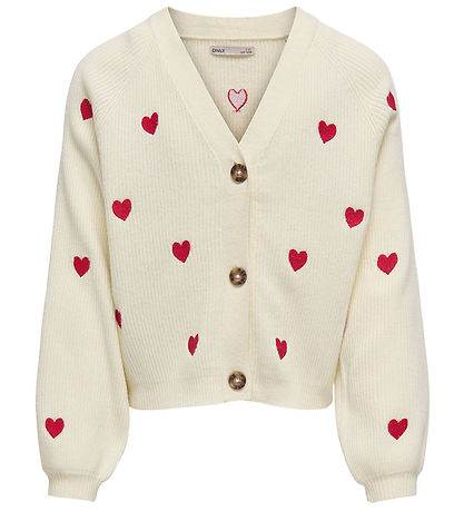 Kids Only Cardigan - Rib - Knitted - KogDana - Birch/Packing Hea Kids Only Cardigan - Rib - Knitted - KogDana - Birch/Packing Hea
