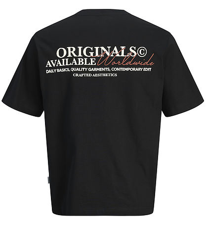 Jack & Jones T-shirt - JorIslington - Sort m. Print