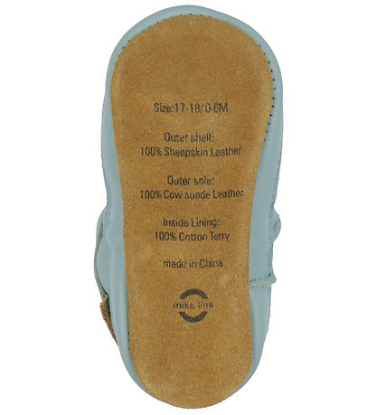 Mikk-Line Leder-Krabbelschuhe - Green Bay