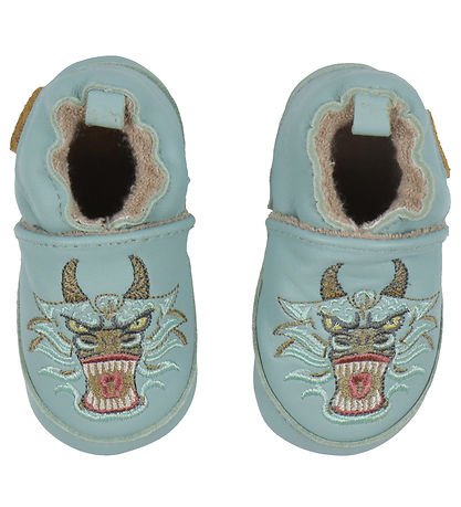 Mikk-Line Leder-Krabbelschuhe - Green Bay