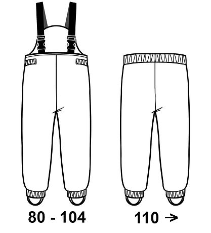 Mikk-Line Regntøj m. Seler - PU - Recycled - Woodrose m. Magisk 