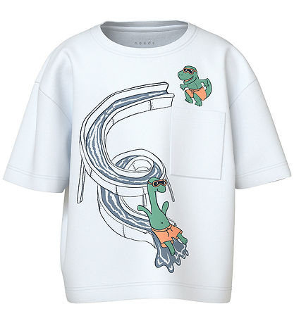 Name It T-shirt - NmmVilian - Bright White/Pool