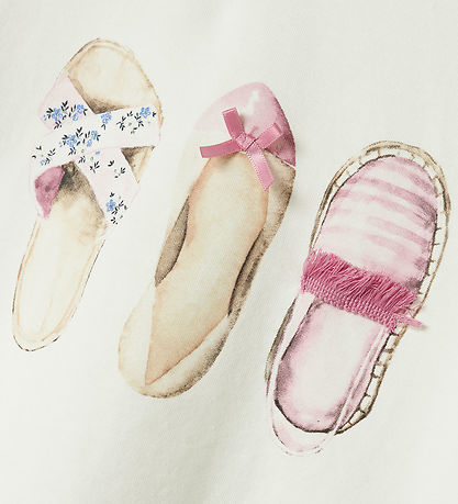 Name It T-shirt - NmfDessy - Cloud Dancer m. Print