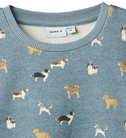 Name It Sweatshirt - NmmBarking - Spring Lake/Melange