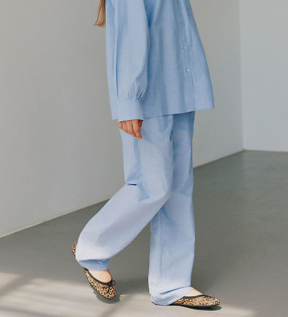 Sofie Schnoor Bukser - Abigailesy - Light Blue Striped