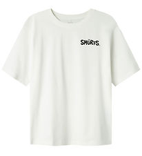 LMTD T-shirt - NlnFordy Smurfs - Cloud Dancer LMTD T-shirt - NlnFordy Smurfs - Cloud Dancer