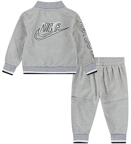 Nike Træningssæt - Cardigan/Bukser - Light Smoke Grey Heather Nike Træningssæt - Cardigan/Bukser - Light Smoke Grey Heather