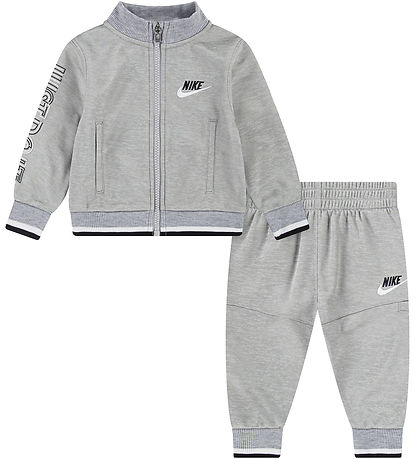 Nike Træningssæt - Cardigan/Bukser - Light Smoke Grey Heather Nike Træningssæt - Cardigan/Bukser - Light Smoke Grey Heather