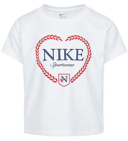 Nike Shortssæt - T-shirt/Shorts - University Red/Hvid Nike Shortssæt - T-shirt/Shorts - University Red/Hvid