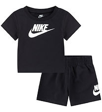 Nike Shortssæt - T-shirt/Shorts - Sort Nike Shortssæt - T-shirt/Shorts - Sort