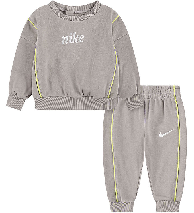 Nike Sweatsæt - Sweatshirt/Sweatpants - College Grey