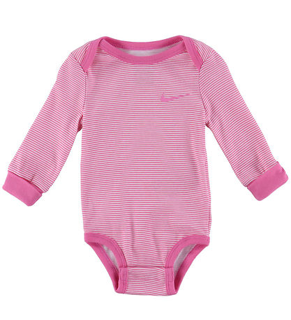 Nike Bodysuit L/æ - 3-Pack - White/Playful Pink Nike Bodysuit L/æ - 3-Pack - White/Playful Pink