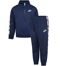 Nike Træningssæt - Cardigan/Bukser - Midnight Navy Nike Træningssæt - Cardigan/Bukser - Midnight Navy