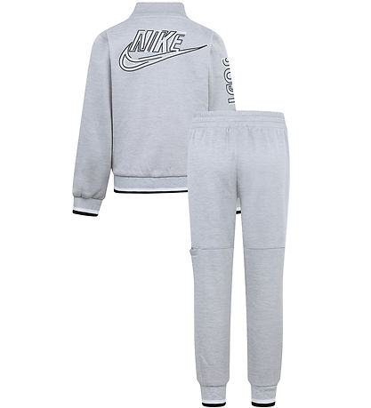 Nike Træningssæt - Cardigan/Bukser - Light Smoke Grey Heather