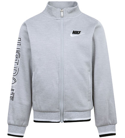 Nike Træningssæt - Cardigan/Bukser - Light Smoke Grey Heather Nike Træningssæt - Cardigan/Bukser - Light Smoke Grey Heather