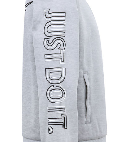 Nike Træningssæt - Cardigan/Bukser - Light Smoke Grey Heather