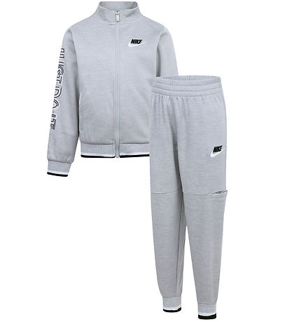 Nike Træningssæt - Cardigan/Bukser - Light Smoke Grey Heather