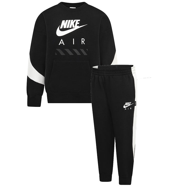 Nike Sweatsæt - Sweatshirt/Sweatpants - Sort