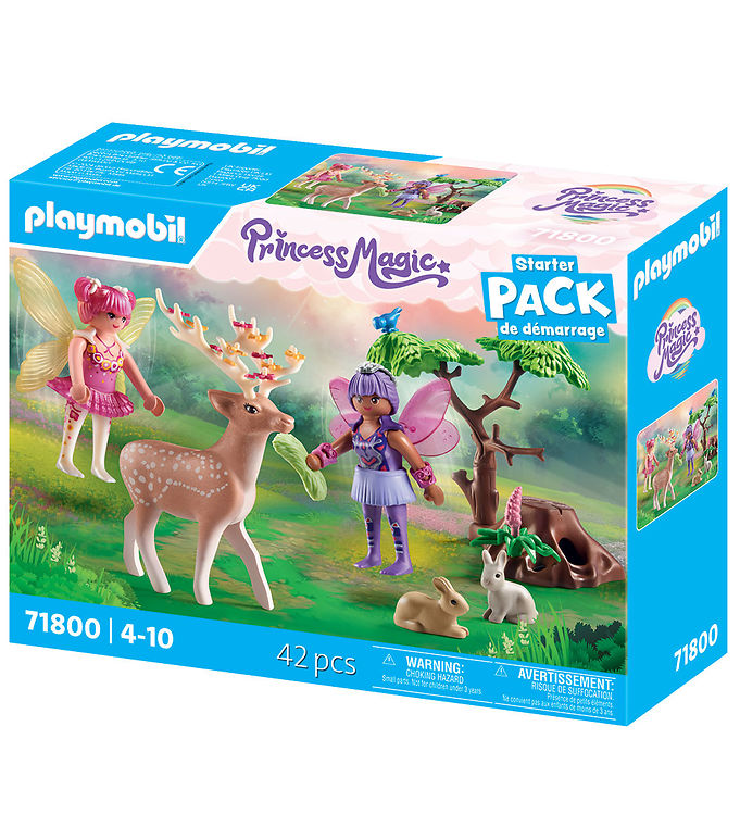 Playmobil Princess Magic - Feer m. Skovdyr - 71800 - 42 Dele
