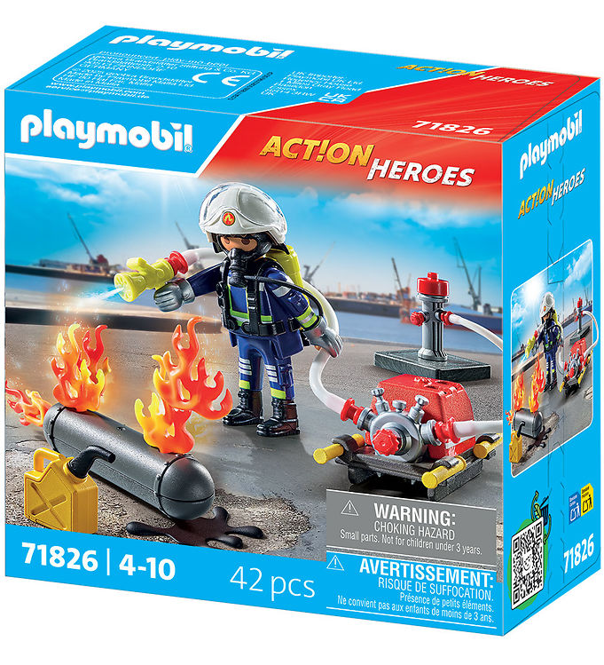 Playmobil Action Heroes - Brandbekæmper... - 71826 - 42 Dele