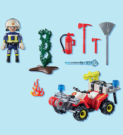 Playmobil Action Heroes - Brandbekæmper Quad - 71825 - 47 Dele