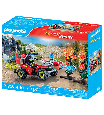 Playmobil Action Heroes - Brandbekæmper Quad - 71825 - 47 Dele